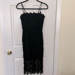 BARDOT Womens Black Lined Spaghetti Strap Lace Dress size: XS
